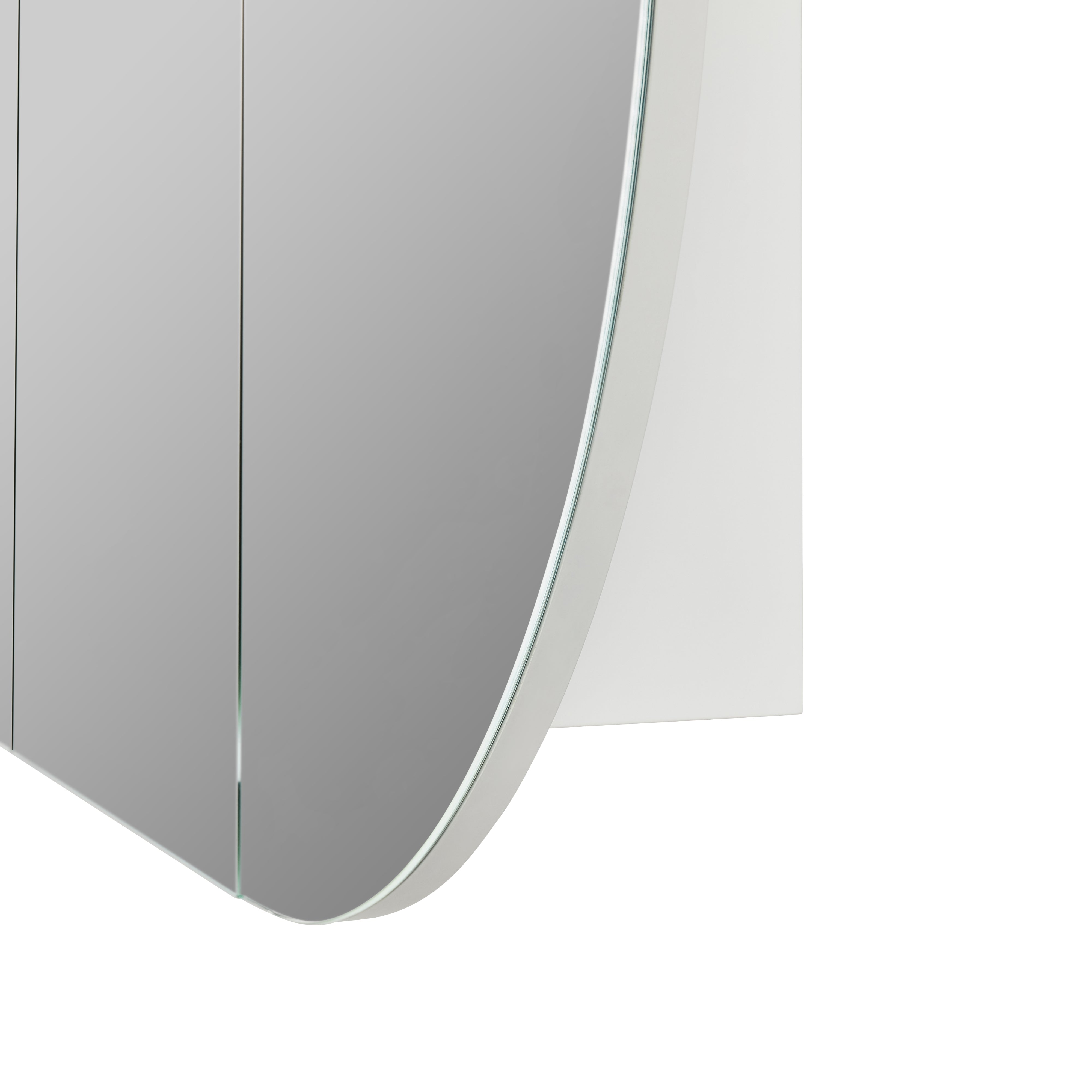 CETO OLIVIA MATTE WHITE MIRROR SHAVING CABINET 1200X750MM