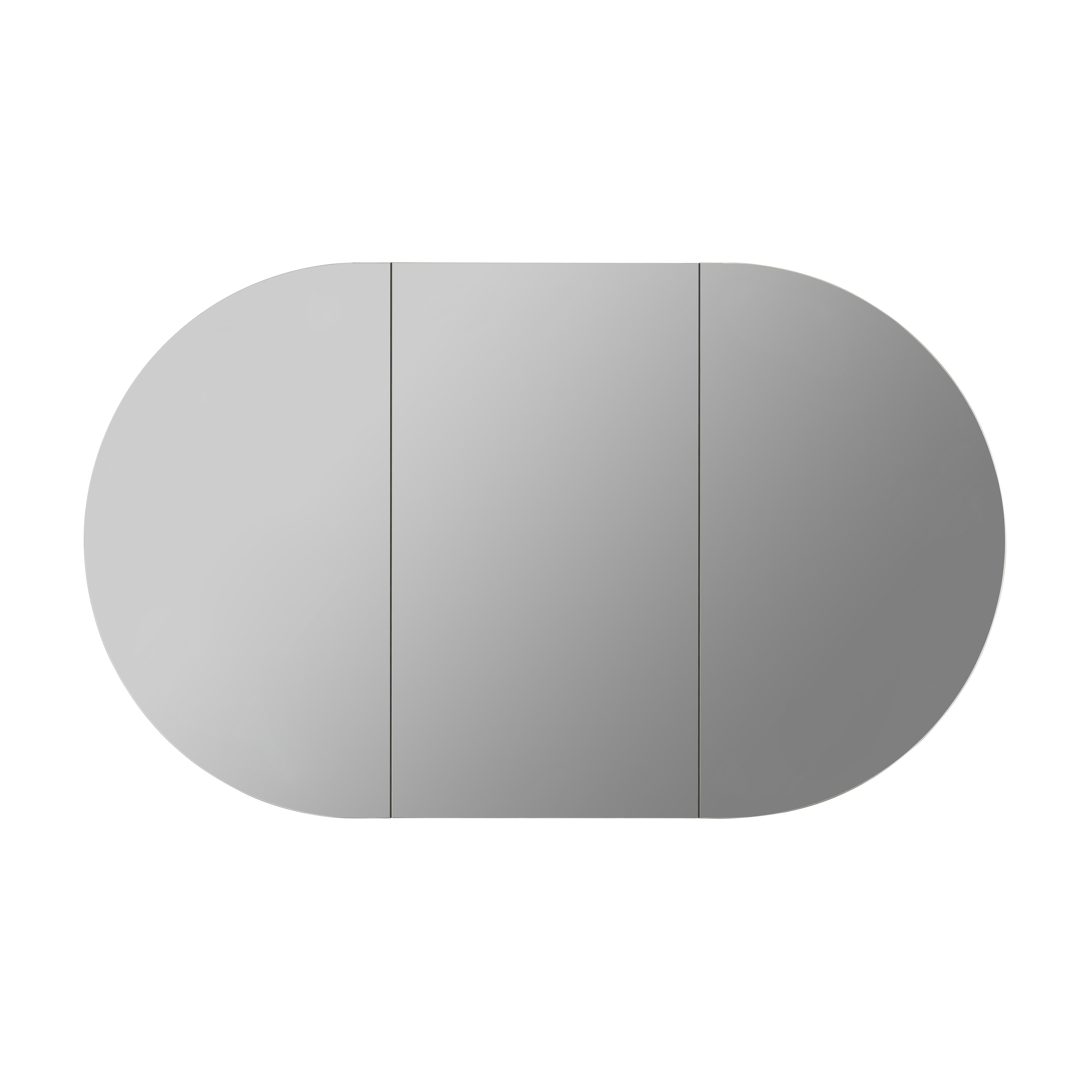 CETO OLIVIA MATTE BLACK MIRROR SHAVING CABINET 1500X800MM