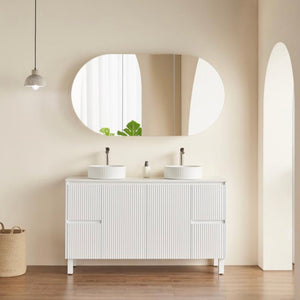 CETO OLIVIA MATTE WHITE MIRROR SHAVING CABINET 1500X800MM