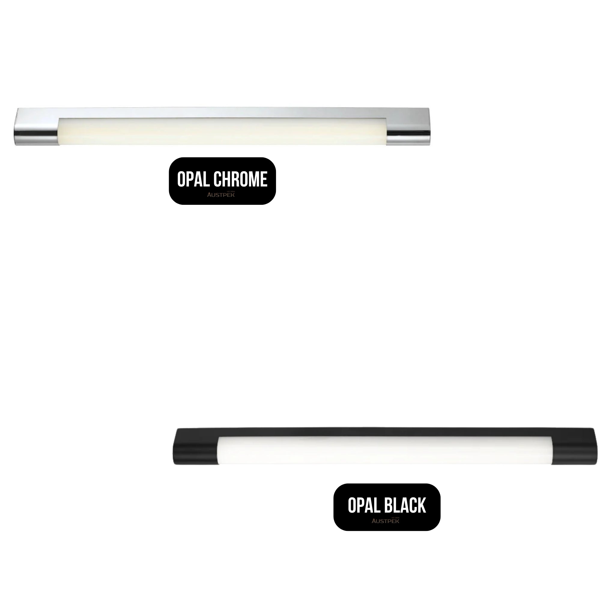 TELBIX ORAS 18W LED WALL BRACKET OPAL CHROME 665MM