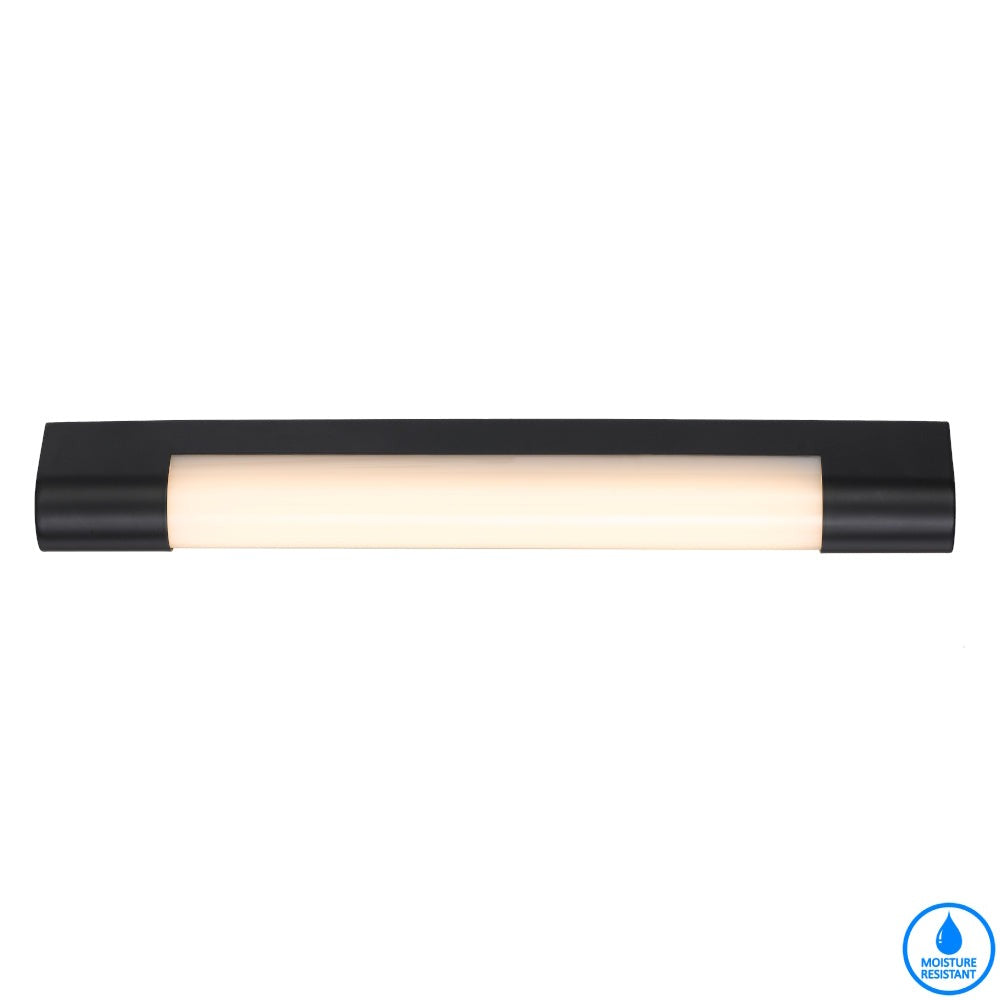 TELBIX ORAS 12W LED WALL BRACKET OPAL BLACK 420MM