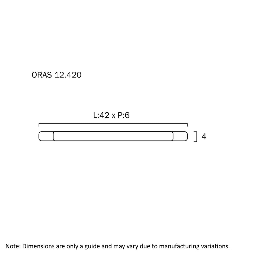 TELBIX ORAS 12W LED WALL BRACKET OPAL BLACK 420MM