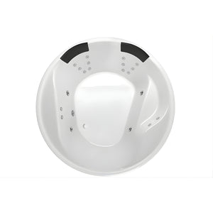 DECINA ORION FREESTANDING DOLCE VITA SPA BATHTUB GLOSS WHITE 1570MM WITH 16-JETS