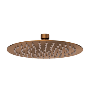 Linsol Oro Round Shower Head 200mm Aged Bronze