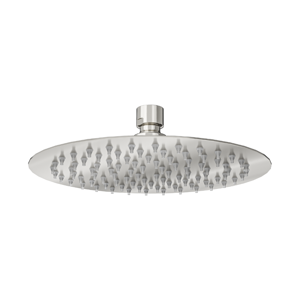 Linsol Oro Round Shower Head 200mm Brushed Nickel