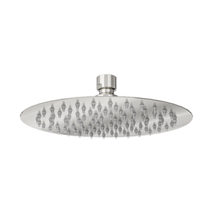 Linsol Oro Round Shower Head 200mm Brushed Nickel