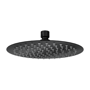 Linsol Oro Round Shower Head 200mm Matte Black