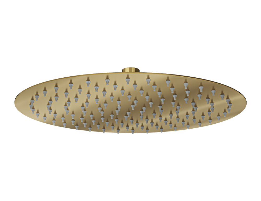 Linsol Oro Round Shower Head 300mm Brushed Brass