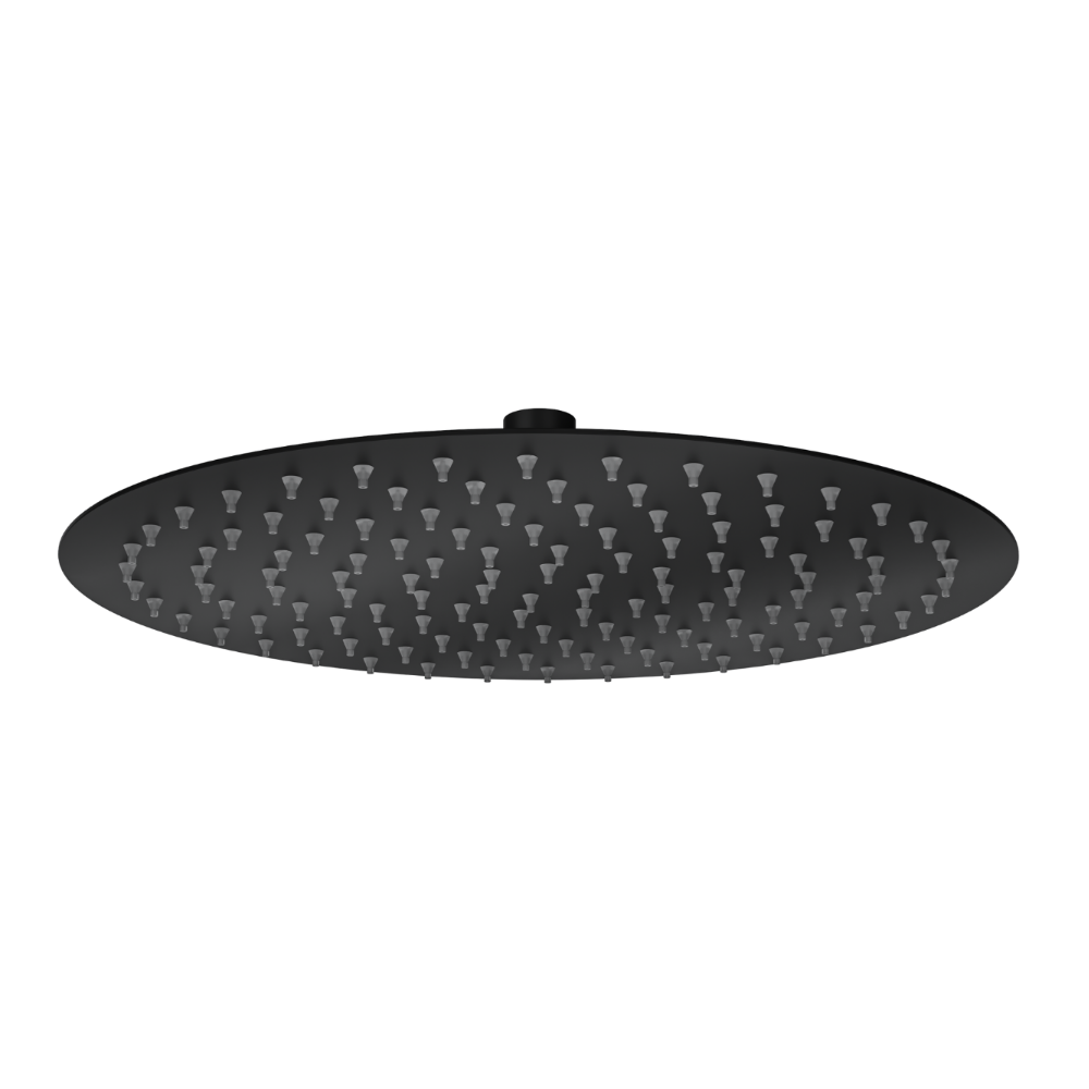 Linsol Oro Round Shower Head 300mm Matte Black