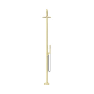 BELLA VISTA MICA GOOSENECK FREESTANDING OUTDOOR SHOWER 2415MM FRENCH GOLD