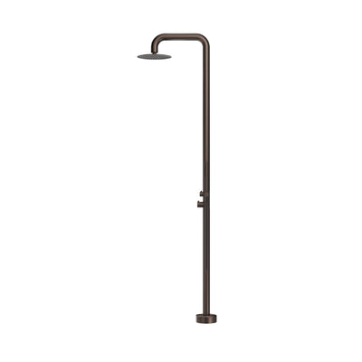 BELLA VISTA MICA SOFT-SQUARE FREESTANDING OUTDOOR SHOWER 2325MM DUSK BRONZE