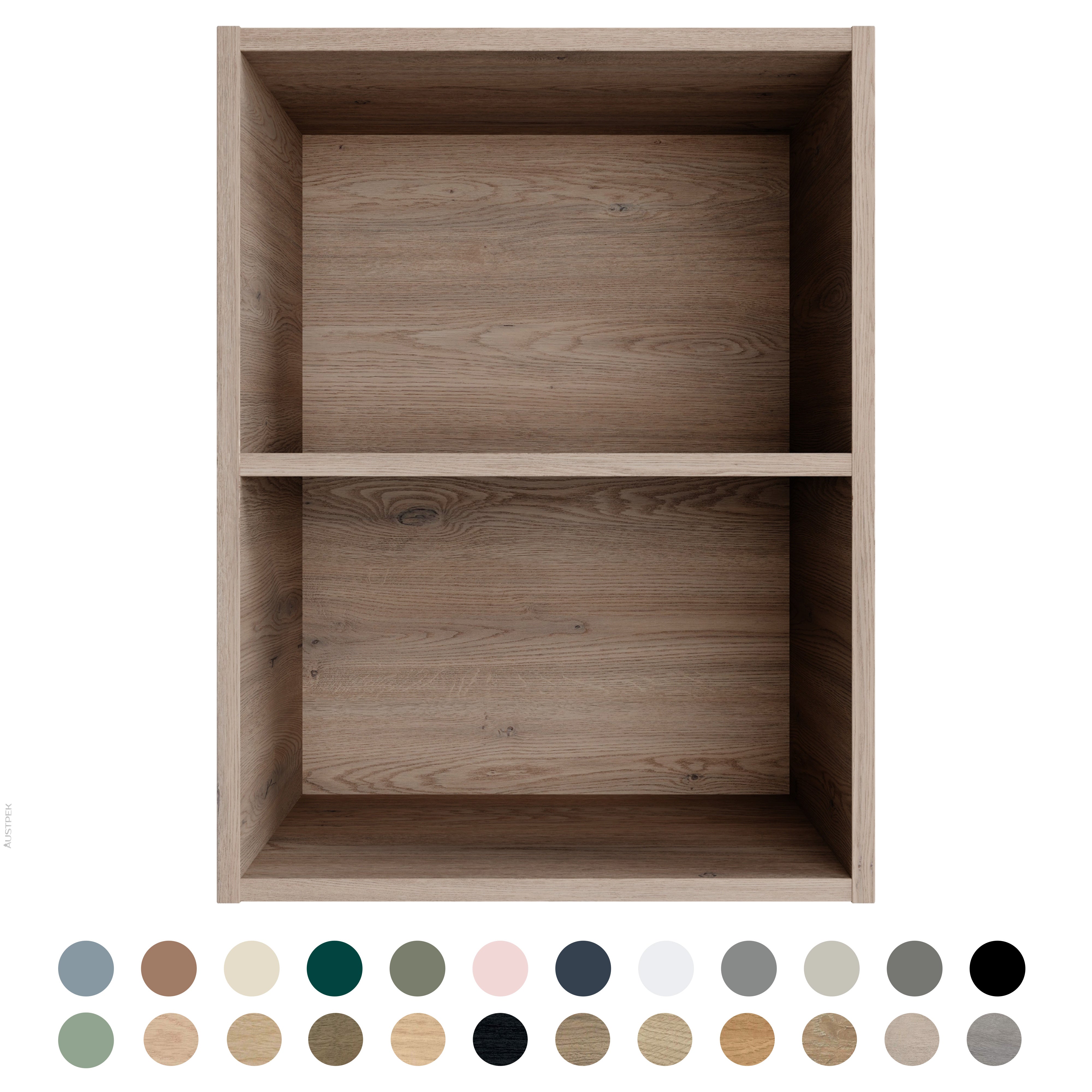 TIMBERLINE CUSTOM LAUNDRY CABINET 450MM WITH TWO OPEN SHELVES