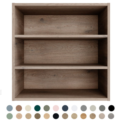 TIMBERLINE CUSTOM LAUNDRY CABINET 600MM WITH THREE OPEN SHELVES