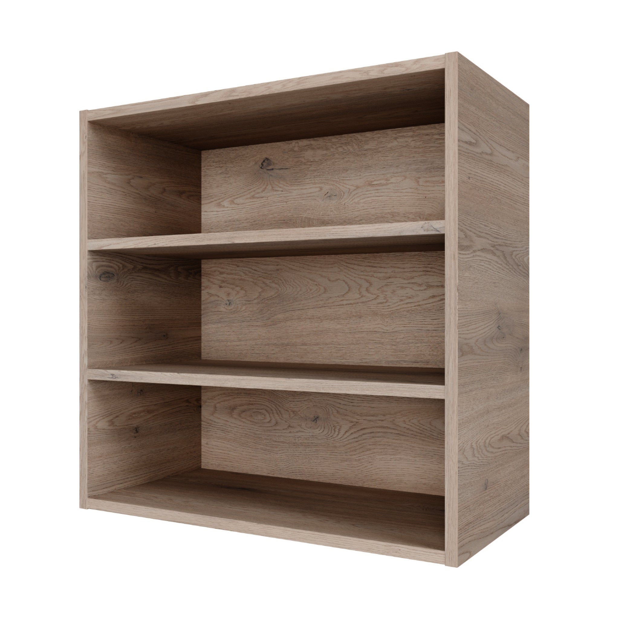 TIMBERLINE CUSTOM LAUNDRY CABINET 600MM WITH THREE OPEN SHELVES