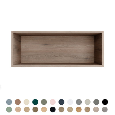 TIMBERLINE CUSTOM LAUNDRY OPEN SHELF CABINET 900MM
