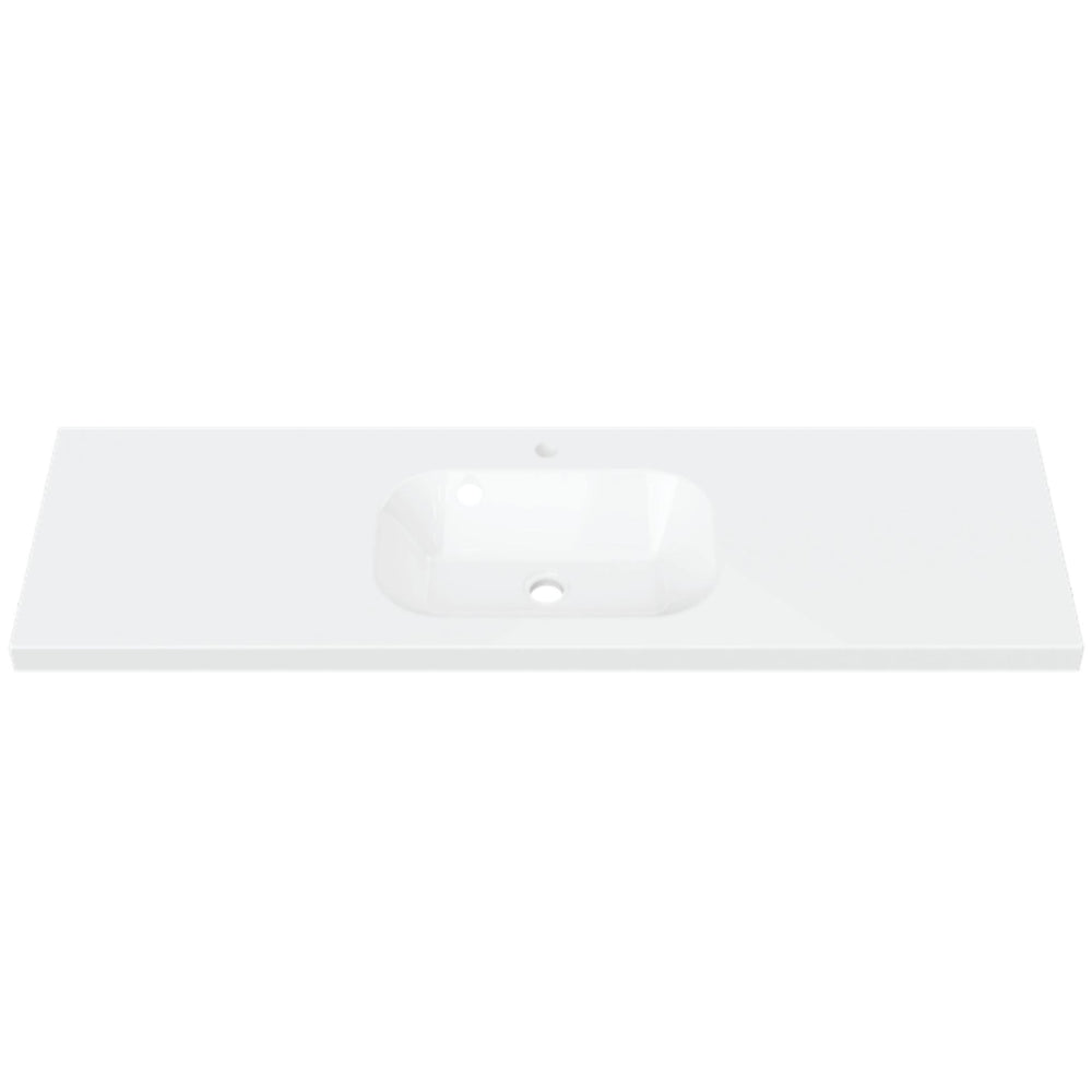 DUROCLASS OLYMPIC STADIUM GLOSS WHITE SINGLE BOWL UNDERMOUNT VANITY TOP (MULTIPLE SIZES AVAILABLE)