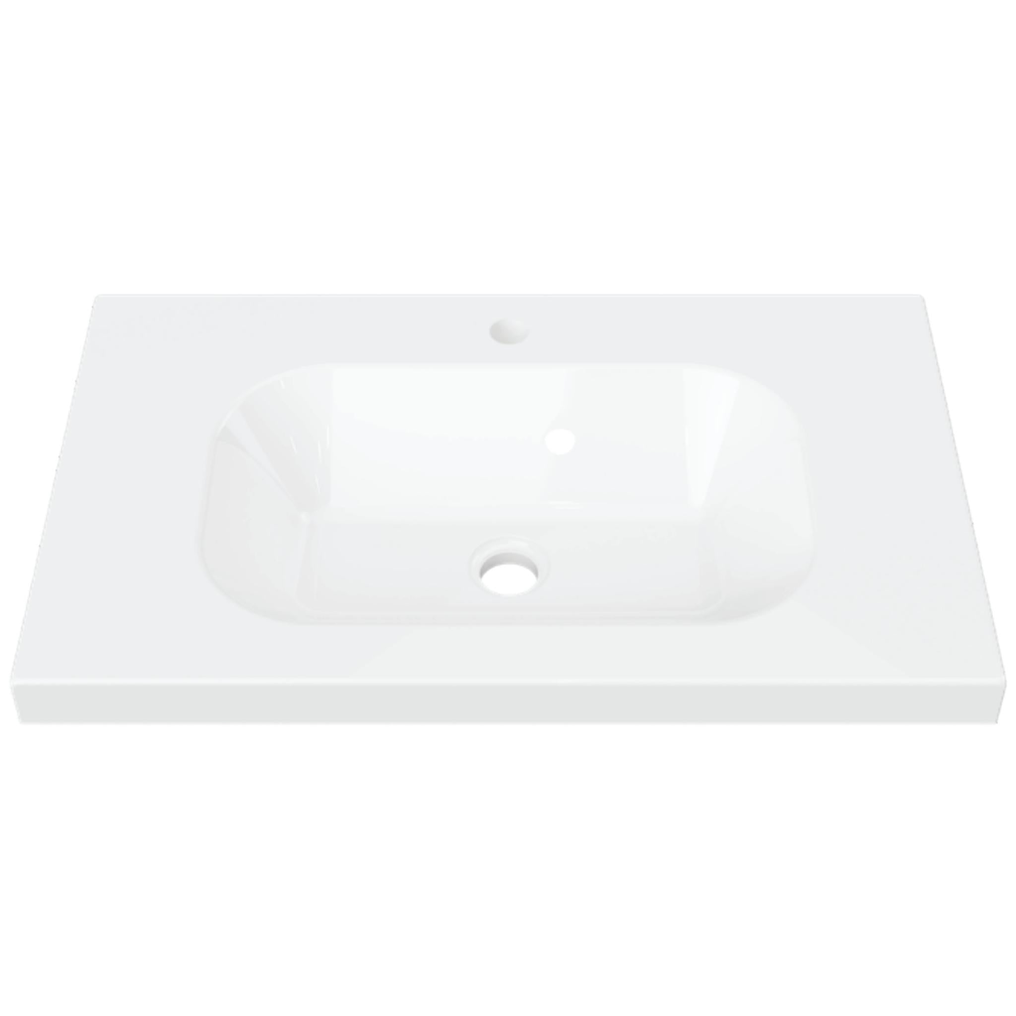 DUROCLASS OLYMPIC STADIUM GLOSS WHITE SINGLE BOWL UNDERMOUNT VANITY TOP (MULTIPLE SIZES AVAILABLE)