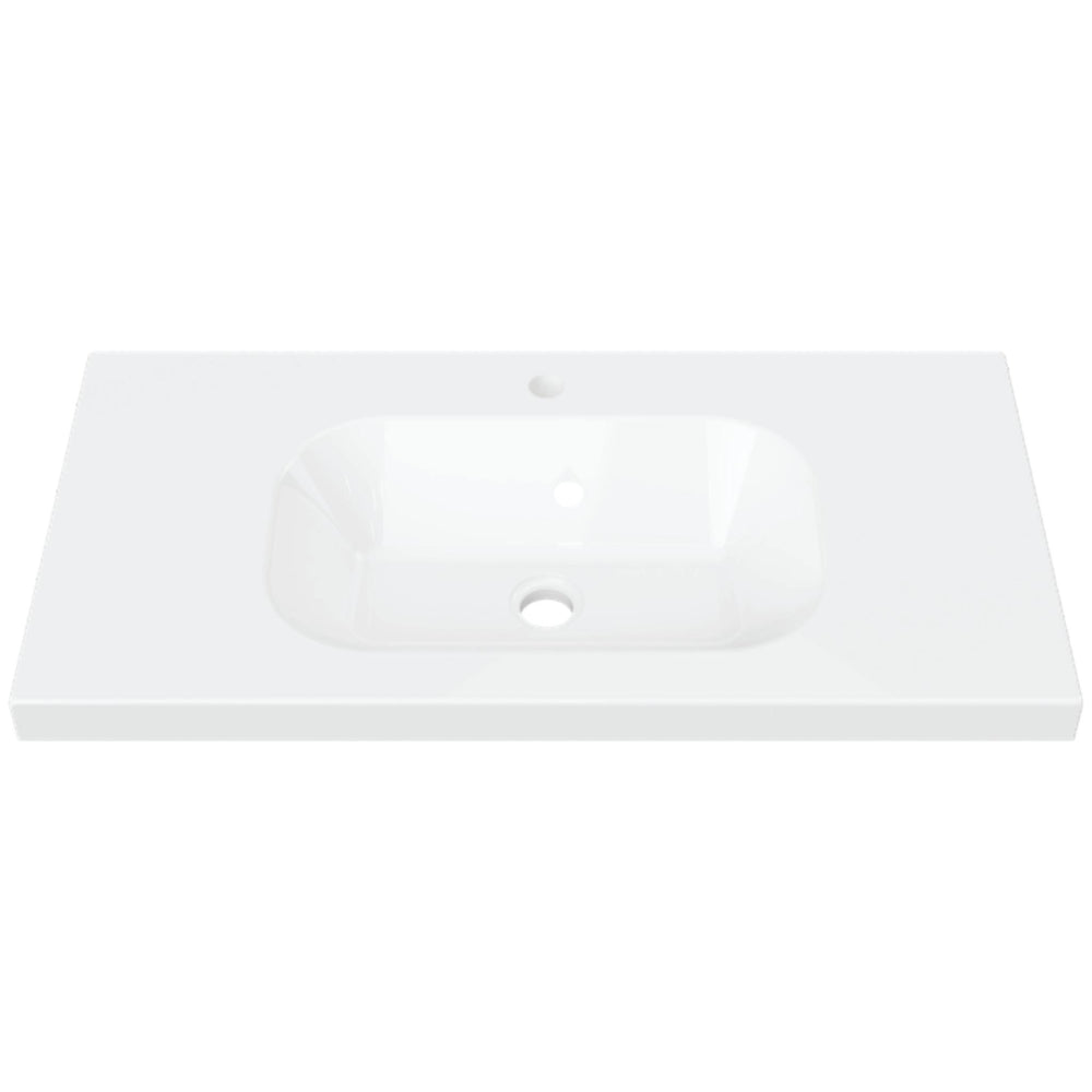 DUROCLASS OLYMPIC STADIUM GLOSS WHITE SINGLE BOWL UNDERMOUNT VANITY TOP (MULTIPLE SIZES AVAILABLE)