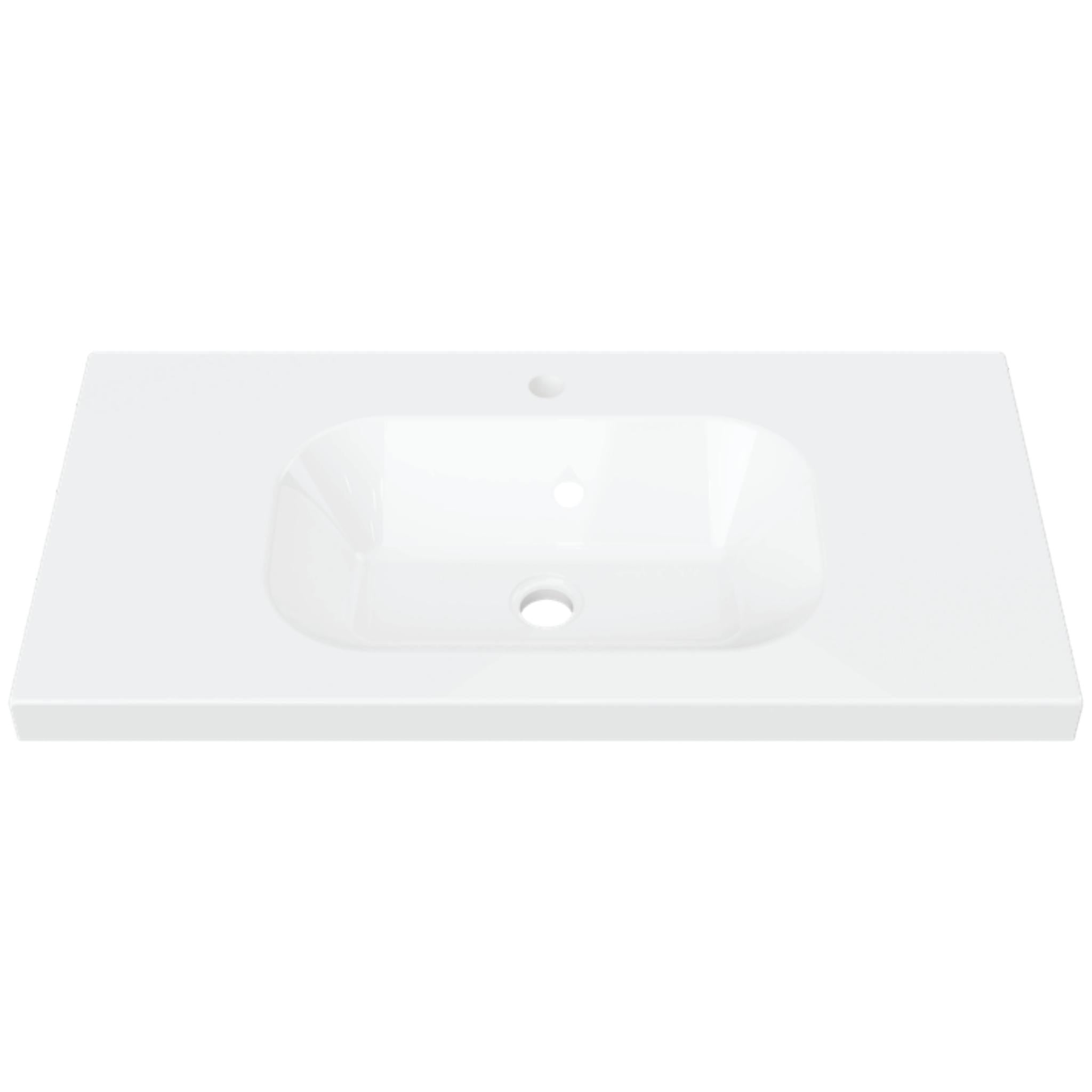 DUROCLASS OLYMPIC STADIUM GLOSS WHITE SINGLE BOWL UNDERMOUNT VANITY TOP (MULTIPLE SIZES AVAILABLE)