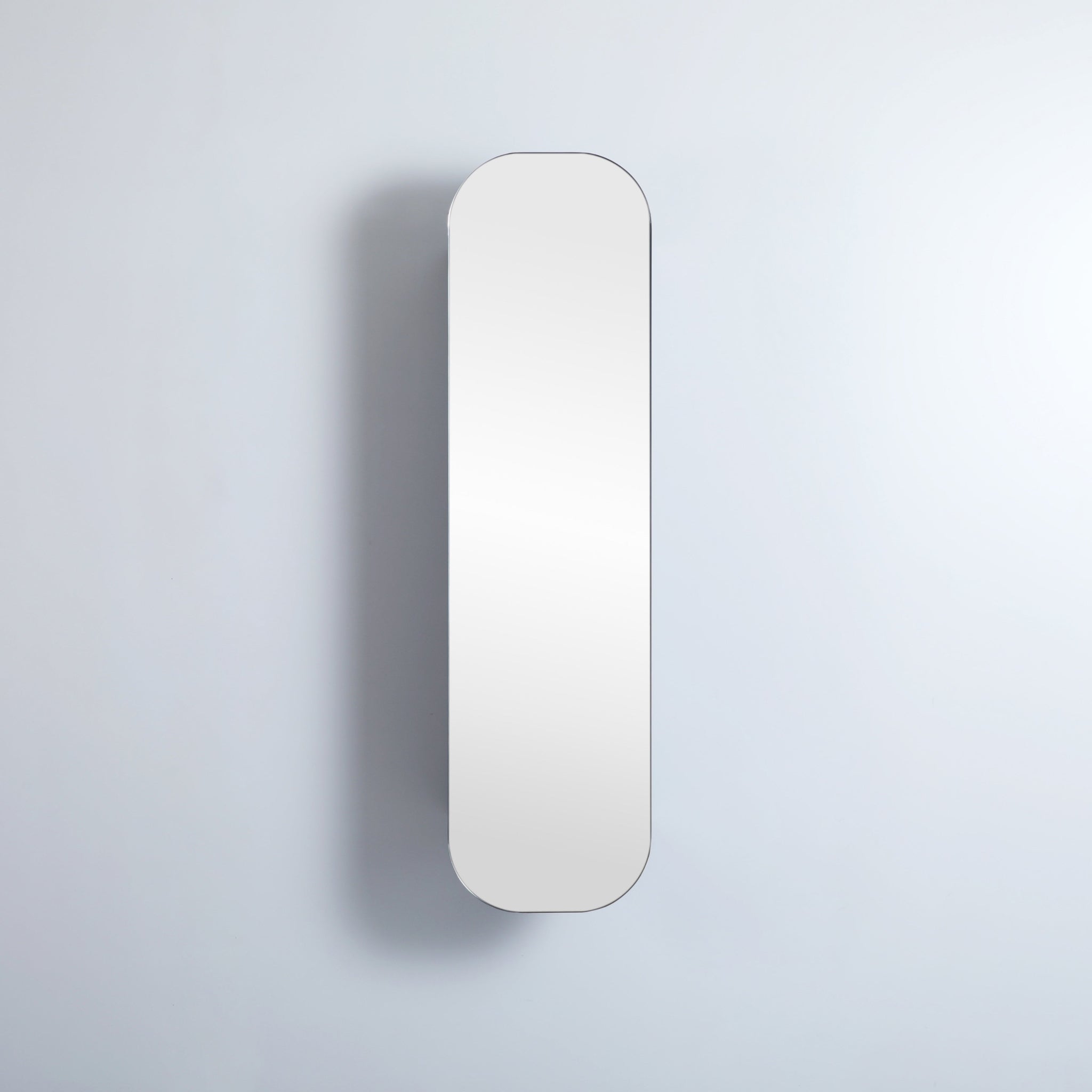 CETO OLIVIA MATTE BLACK TALL BOY MIRROR SHAVING CABINET 400X1500MM