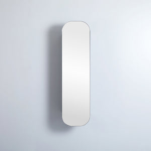CETO OLIVIA MATTE BLACK TALL BOY MIRROR SHAVING CABINET 400X1500MM