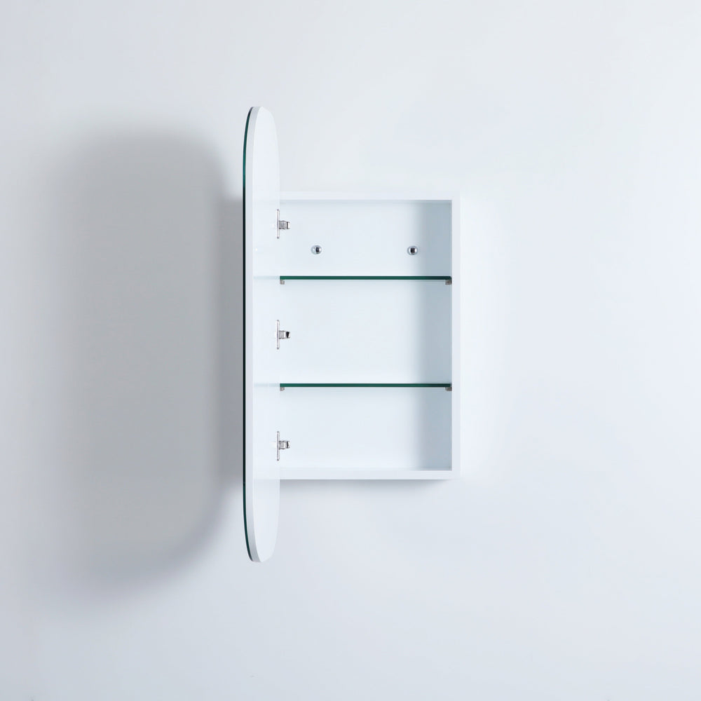 CETO OLIVIA MATTE WHITE MIRROR SHAVING CABINET 400X900MM