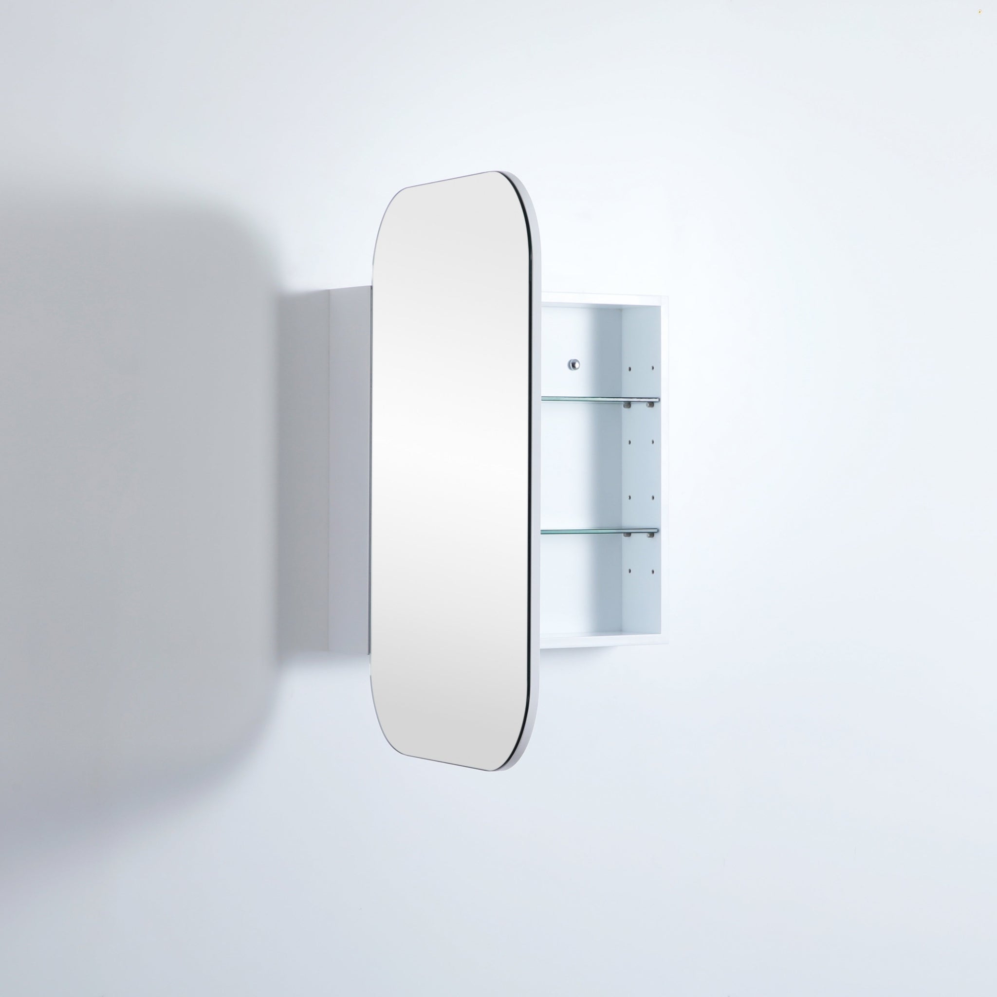 CETO OLIVIA MATTE WHITE MIRROR SHAVING CABINET 600X900MM