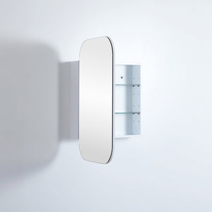 CETO OLIVIA MATTE WHITE MIRROR SHAVING CABINET 600X900MM