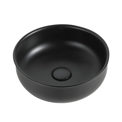 OTTI BRONTE ABOVE COUNTER BASIN MATTE BLACK 365MM