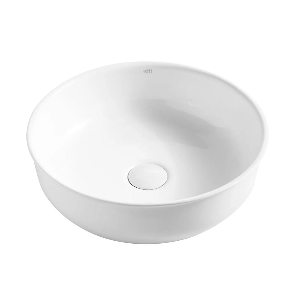 OTTI BRONTE ABOVE COUNTER BASIN GLOSS WHITE 390MM