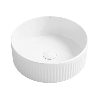 OTTI OXFORD ROUND GLOSS WHITE BASIN 395MM