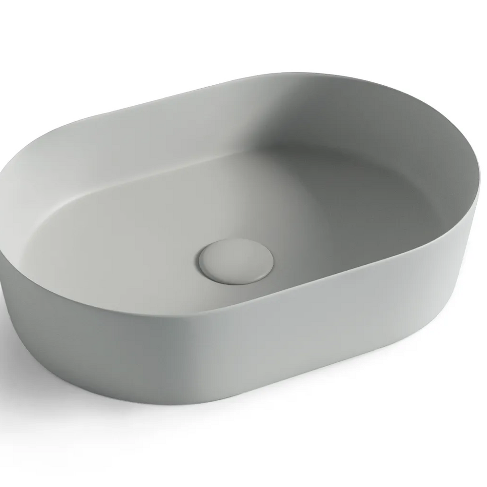 OTTI QUAY OVAL BASIN GLOSS WHITE 500MM