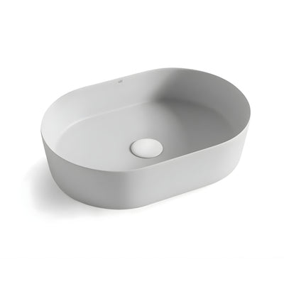 OTTI QUAY OVAL BASIN MATTE GREY 500MM