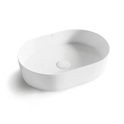 OTTI QUAY OVAL BASIN MATTE WHITE 500MM
