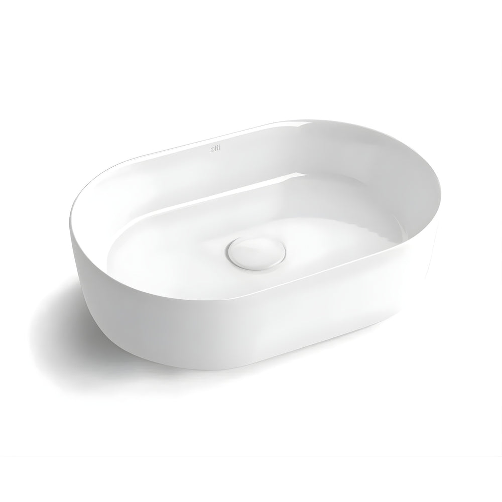 OTTI QUAY OVAL BASIN MATTE BLACK 500MM