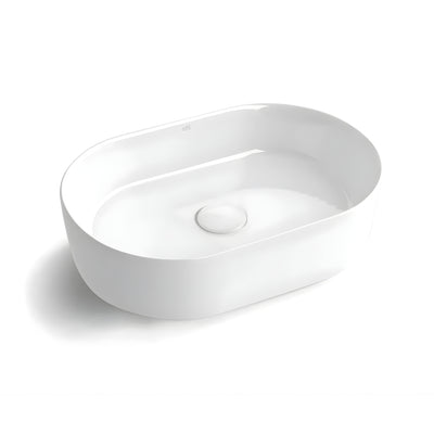 OTTI QUAY OVAL BASIN GLOSS WHITE 500MM