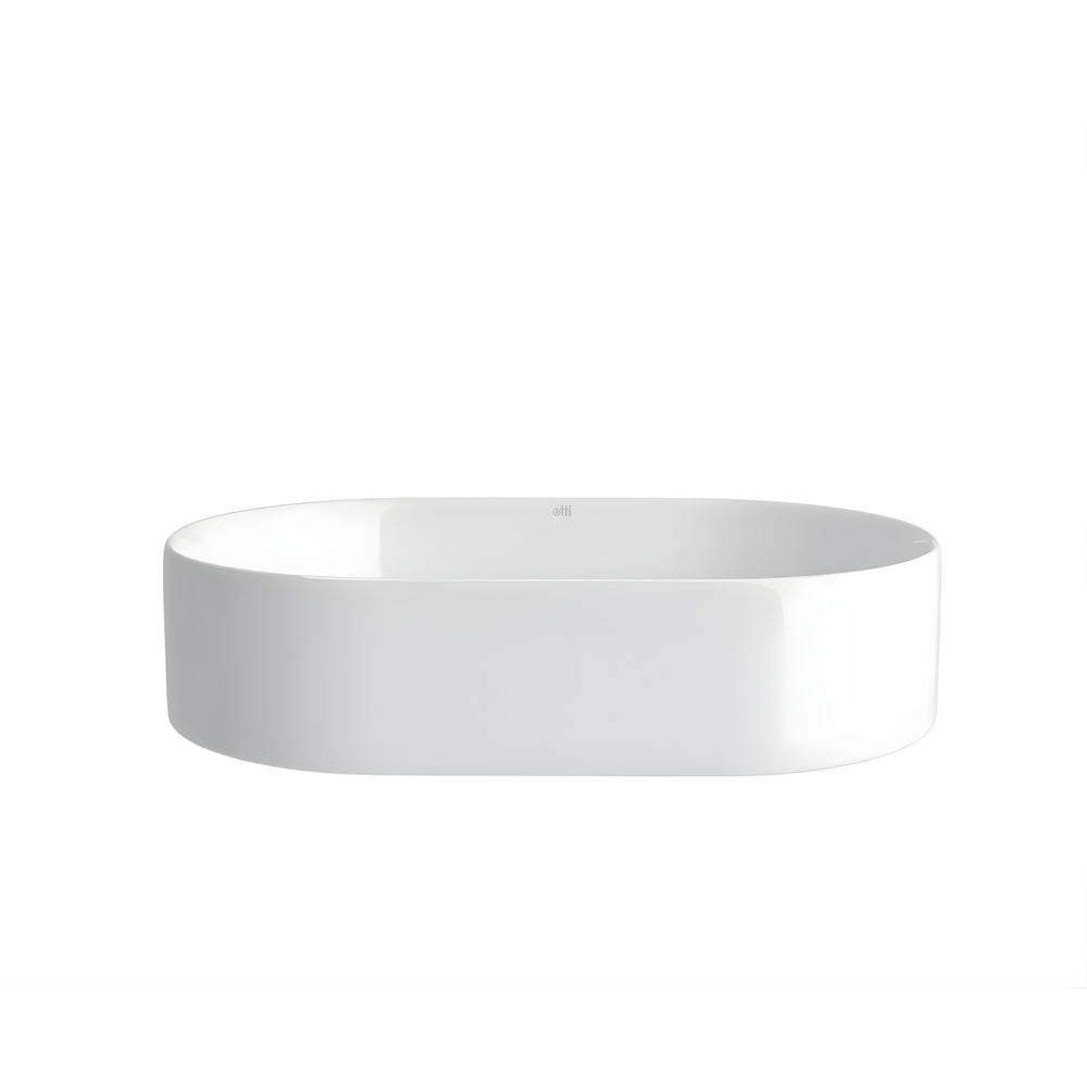 OTTI QUAY OVAL BASIN GLOSS WHITE 500MM