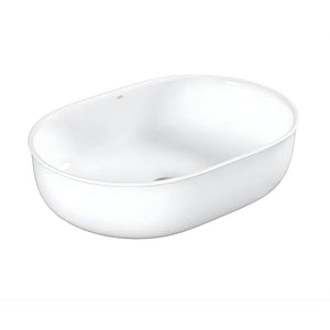 OTTI BRONTE OVAL ABOVE COUNTER BASIN GLOSS WHITE 500MM