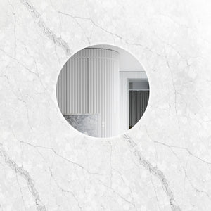 OTTI BONDI FRAMELESS ROUND LED MIRROR 3 COLOUR LIGHTS 800X800MM