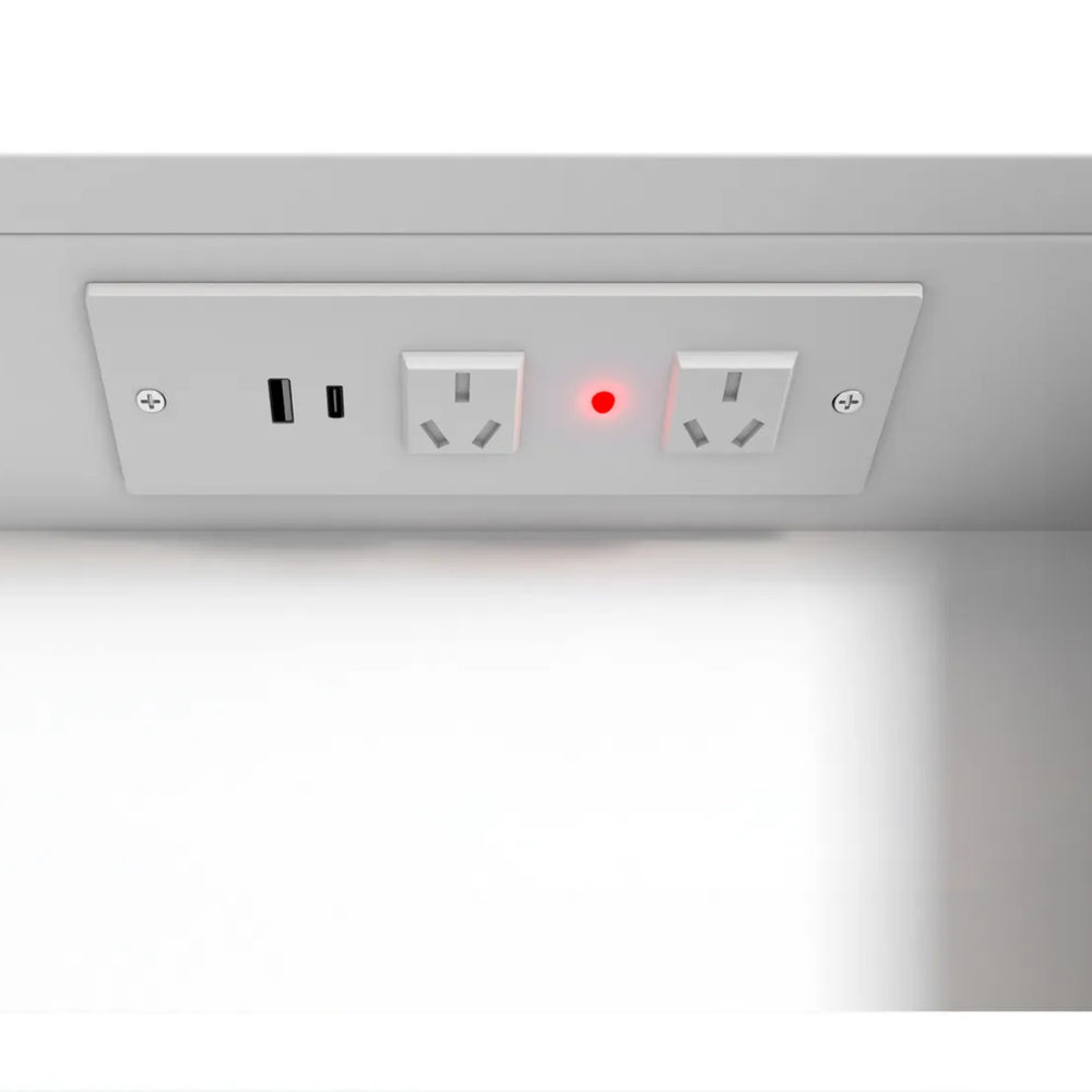 OTTI NEWPORT MATTE WHITE LED SHAVING CABINET WITH POWERPOINT 3 COLOUR LIGHTS 1200X750MM