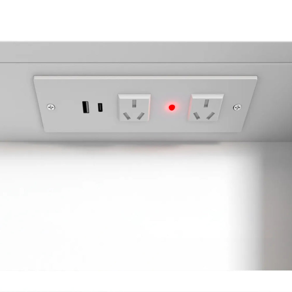 OTTI NEWPORT MATTE WHITE LED SHAVING CABINET WITH POWERPOINT 1500X750MM