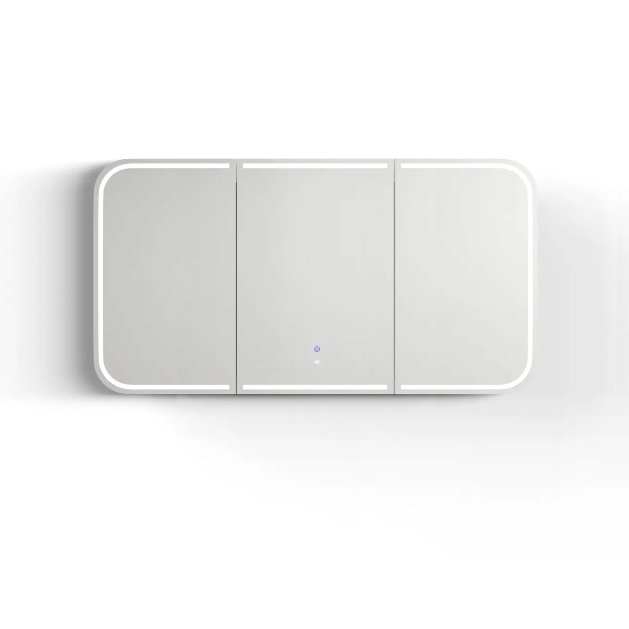 OTTI NEWPORT MATTE WHITE LED SHAVING CABINET WITH POWERPOINT 1500X750MM