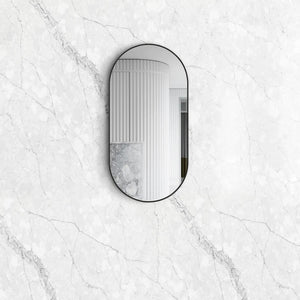 OTTI NOOSA BLACK OVAL MIRROR 450X900MM
