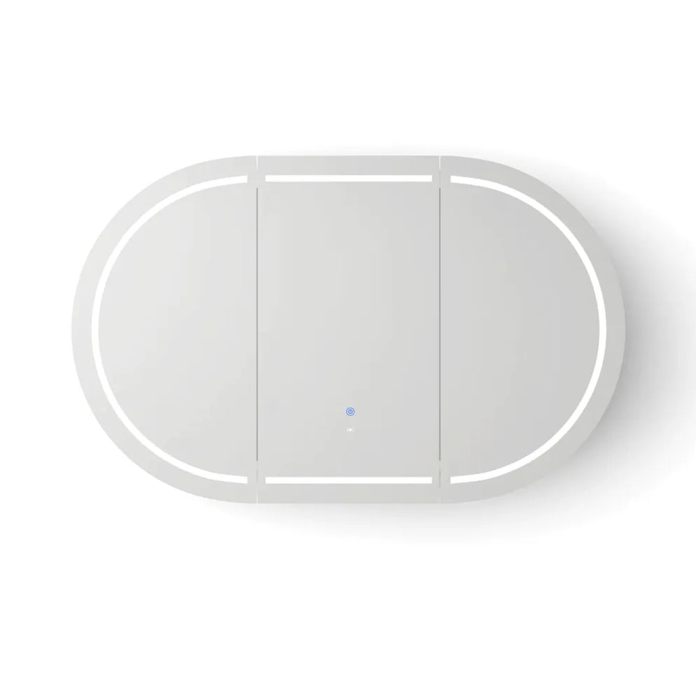 OTTI BONDI WOODLAND OAK LED SHAVING CABINET WITH POWERPOINT 1200X750MM