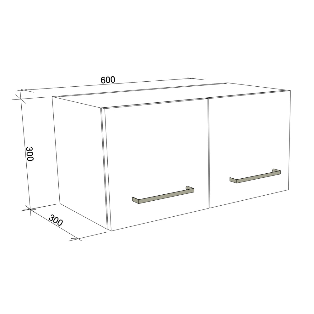 TIMBERLINE CUSTOM LAUNDRY WALL CABINET 600MM