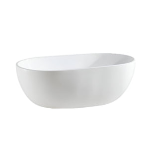 VITO OVY FREESTANDING BATHTUB GLOSS WHITE (AVAILABLE IN 1400MM, 1500MM, AND 1700MM)