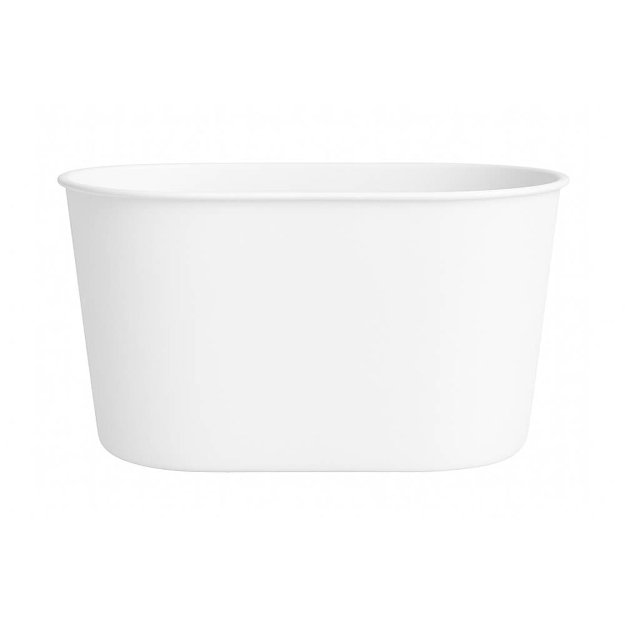 TURNER HASTINGS ONWA TITANCAST SOLID SURFACE FREESTANDING BATHTUB SATIN SILK WHITE 1114MM