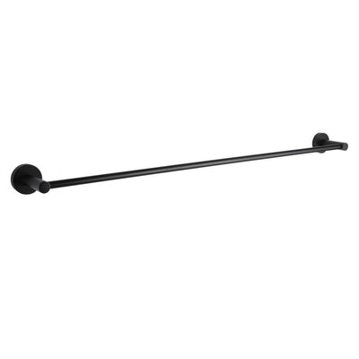 AQUAPERLA LUCID PIN SINGLE TOWEL RAIL 800MM BLACK