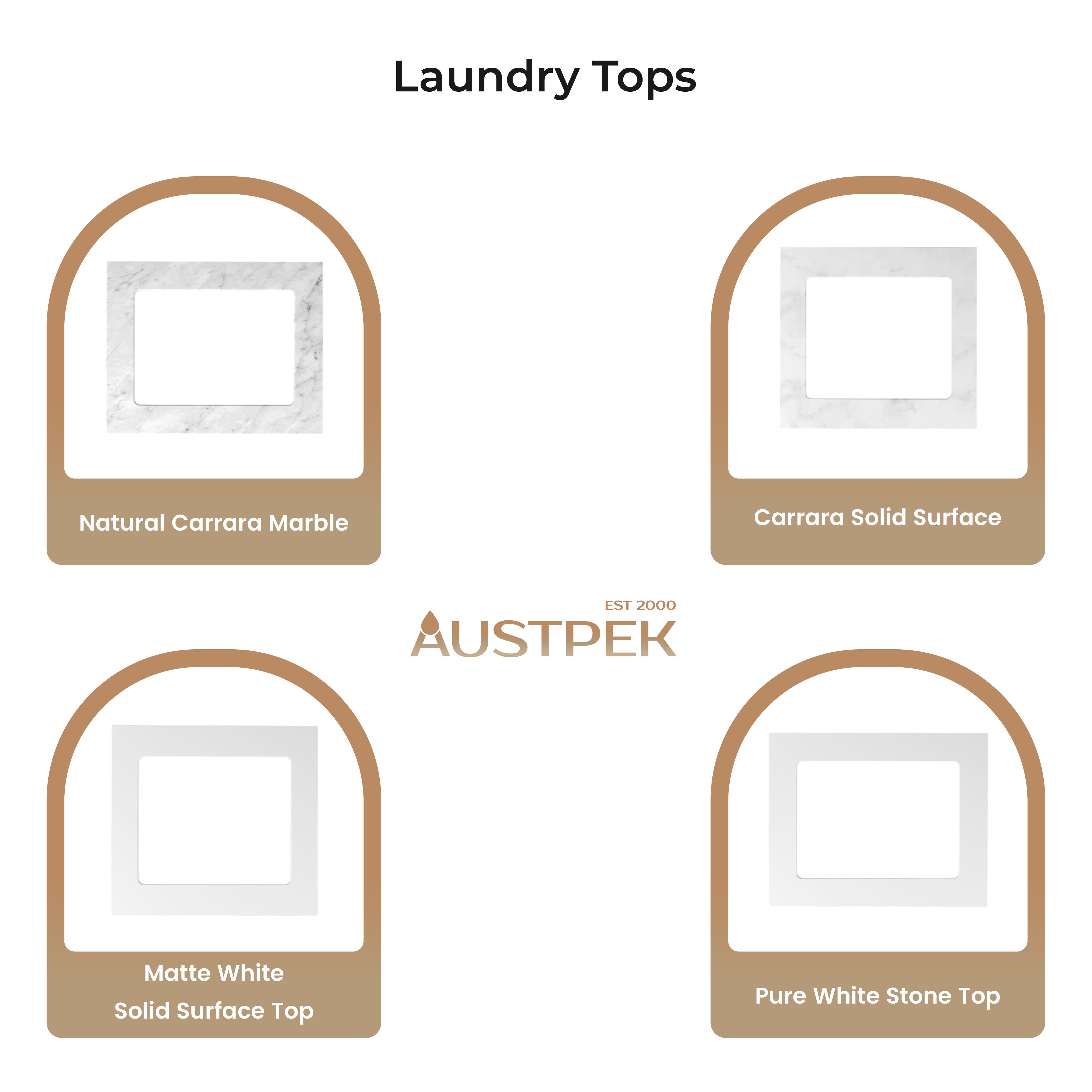 OTTI BONDI MATTE WHITE 1300MM LAUNDRY AND WALL CABINET WITH STONE TOP & SINK (PACKAGE-C)