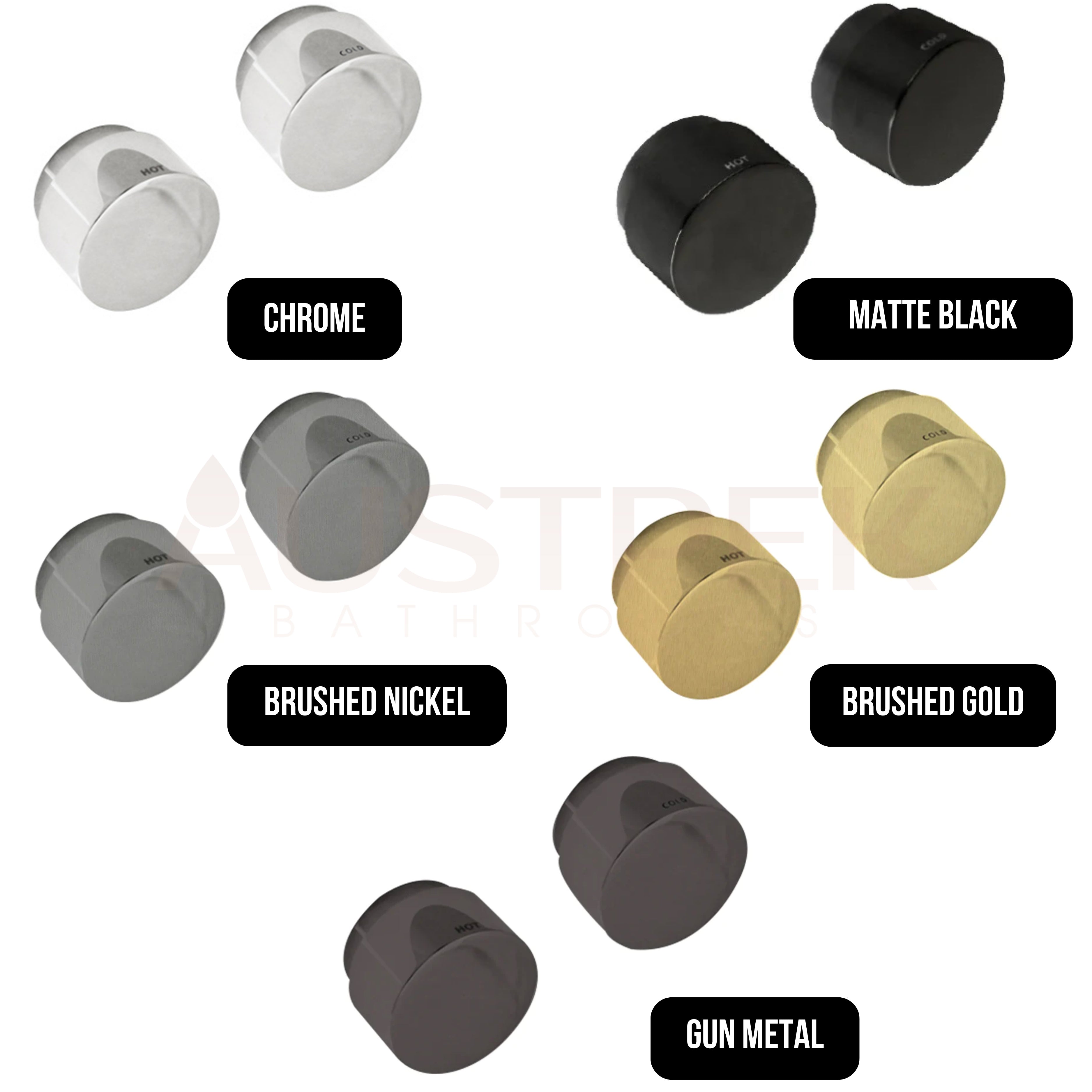 LINKWARE LOUI WALL TOP ASSEMBLY BRUSHED GOLD